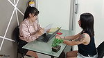 Job Interview Gets Out of Control and Ends in Strong Lesbian Sex-porn in Spanish