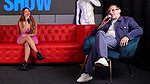Jessica Sodi squirts on shy big dick fan in Juan Bustos SHOW ft. Khloe & Melanie