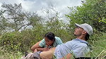 Intense passion on the top of the mountain Real pleasure in the open air