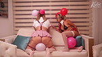 Inflating with balloons and rubbing to excite you like never before. Kylei Ellish and Ann Rides