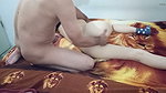 Indian stepsister lends her hole to masturbate and squirt cum on her little butt