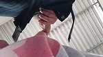 Indian stepmom takes advantage of her free time to give my cock a quick blowjob in the waiting room