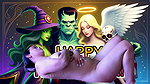 INCREDIBLE HALLOWEEN SEX WITH ADAMANDEVE AND LUPO