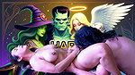 INCREDIBLE HALLOWEEN SEX WITH ADAMANDEVE AND LUPO