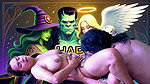 INCREDIBLE HALLOWEEN SEX WITH ADAMANDEVE AND LUPO