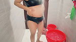 Beautiful housewife shower video.bengali girl bathroom sex