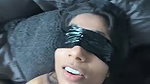 Desi slut sucks cock blindfolded 1