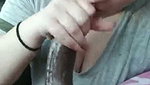 She swallows BBC cum and keeps sucking 1