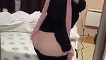 Young Arab cutie shows off her PHAT ass 1