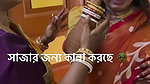 fleshy big round deep navel of a crying bengali lady in red saree 1