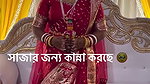 fleshy big round deep navel of a crying bengali lady in red saree 1