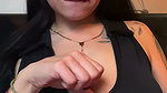 natural busty foreign lady nipples in black costume 1