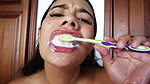 Nastiest Cum Tooth Brushing Ever!