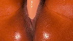 My Wet Pussy and Her Milk Dildo, Cum and My Shiny Ass