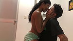 My stepsister invites me to her room to show me a video on her computer to warm me up and I end up her hard