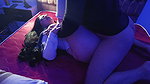 My stepsister fucks me hard in her room and I cum on her buttocks