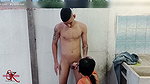 My stepsister Criss sees me masturbating and gets horny