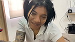 My Stepsister Arrives with a super short Skirt and wants to suck my dick while my stepmother is outside the room