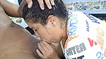 My stepmother sucks my cock very well, I love how she does it