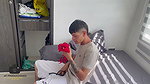 My shy stepmom catches me masturbating in her underwear and I fuck her hard until I cum in her ass