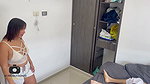 My shy stepmom catches me masturbating in her underwear and I fuck her hard until I cum in her ass