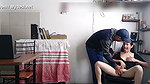 my horny wife can’t get enough of fucking! behind her husband’s back she sucks the messenger’s cock