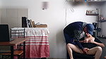 my horny wife can’t get enough of fucking! behind her husband’s back she sucks the messenger’s cock