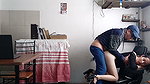 my horny wife can’t get enough of fucking! behind her husband’s back she sucks the messenger’s cock