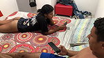 My horny stepsister is in her underwear and she warms me up with her rich ass and we end up fucking hard