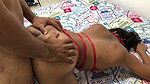 My horny stepsister comes in to model my sexy underwear and rich body and we end up fucking very hard