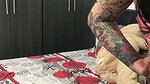 My girlfriend sends me hot video showing her tits