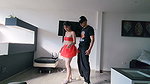 My girlfriend’s stepbrother seduces me in her sexy short skirt and asks me to fuck her