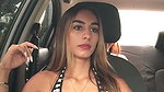 My friends chew on my car showing pussy