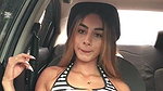 My friends chew on my car showing pussy