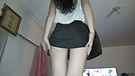My friend seduces me in a skirt and makes me very horny