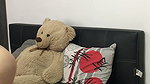 My friend in lingerie masturbates her pussy passionately