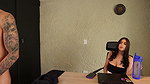 My boss is a Latina with a tight pussy! Latina with big tits rides a huge cock on the office!