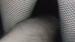 My bitch in mesh stockings gives me a good blowjob and takes my cum