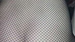 My bitch in mesh stockings gives me a good blowjob and takes my cum