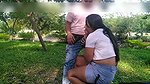 My best friend and I started playfully with a plastic penis in the public park