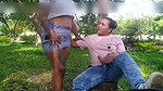 My best friend and I started playfully with a plastic penis in the public park
