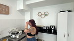 Morning sex with my stepsister blowjob, Russian handjob, cumshot on big tits