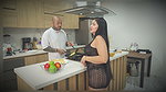 Milf eager for cock, gets fucked in front of her stepdaughter in the kitchen