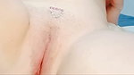 She wanted to play by putting glitter on her pussy, she looks very cute, very innocent