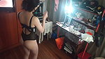 She films herself in her underwear and gets caught. She ends up getting fucked by her stepfather
