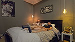 Sexy white buttock sharing room with stranger in hotel sexy stranger in underwear is failed