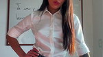 Sexy Secretary Seeks to Please Her Boss