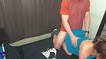 Sexy Roommate Catches Me Jerking with Her Panties, Sucks Messy, Titjob, Doggy Fuck and Hot Vaginal Creampie