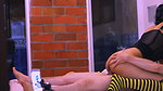 Sexy neighbor seduces pizza delivery man at her house, both moaning for cum inside her