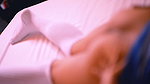 Sexy neighbor seduces pizza delivery man at her house